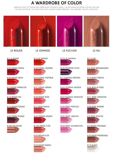 ysl beauty lip liner 13|ysl lipstick color chart.